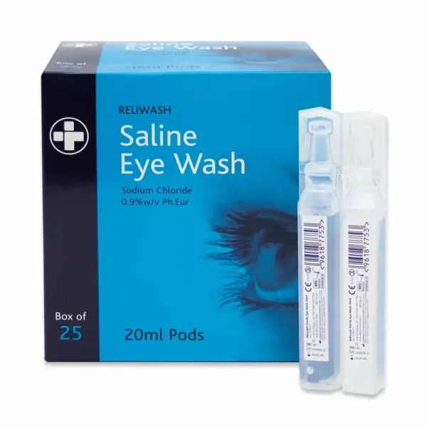 Reliwash Saline Eye Wash Pods - Box Of 25