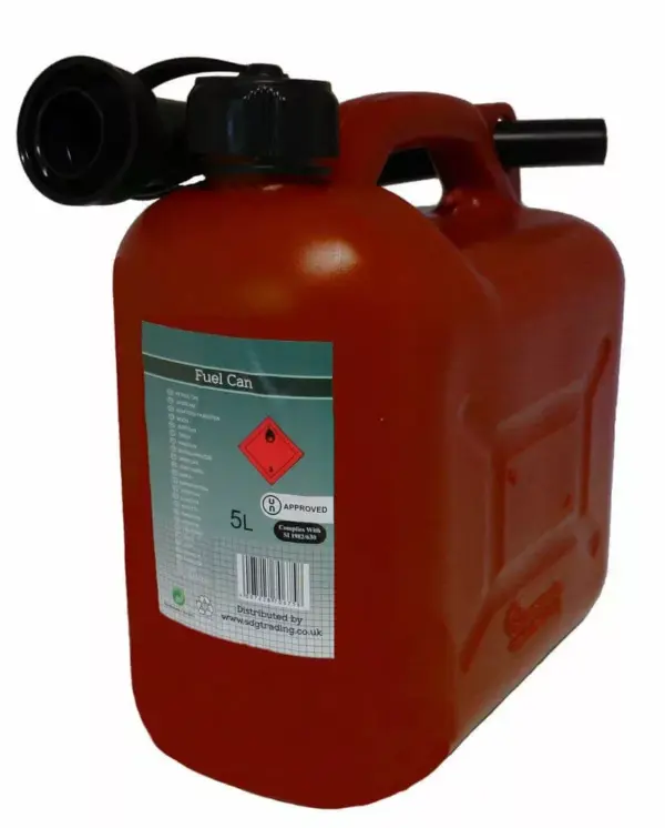 Rocwood Red Fuel Can With Spout - 5L