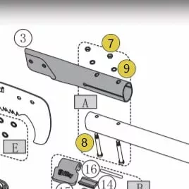 Silky Hayauchi Spare Bolts