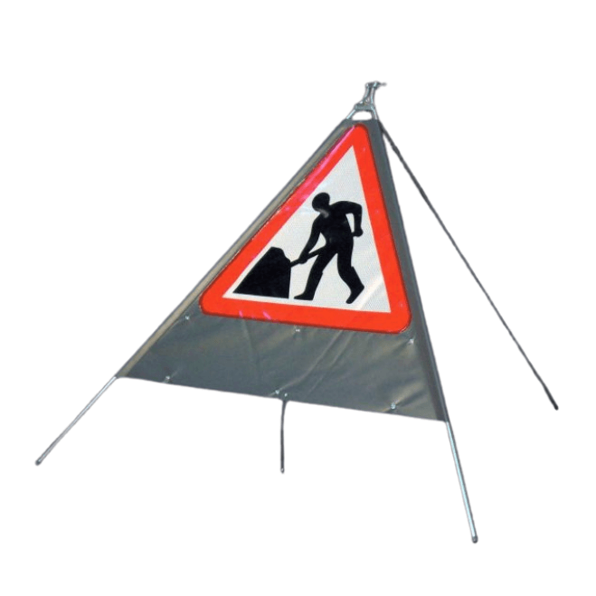 Quazar Classic™ Roll Up Flexible Men At Work Sign 1 Quazar Classic™ Roll Up Flexible Men At Work Sign
