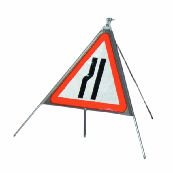 Quazar Classic™ Roll Up Flexible Road Narrows Sign