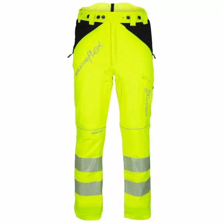 Arbortec Breatheflex Hi-Vis Yellow Chainsaw Trousers - Type C - Class 1 2 Arbortec Breatheflex Hi-Vis Yellow Chainsaw Trousers - Type C - Class 1