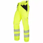 Arbortec Breatheflex Hi-Vis Yellow Chainsaw Trousers - Type C - Class 1