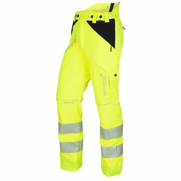 Arbortec Breatheflex Hi-Vis Yellow Chainsaw Trousers - Type C - Class 1 1 Arbortec Breatheflex Hi-Vis Yellow Chainsaw Trousers - Type C - Class 1