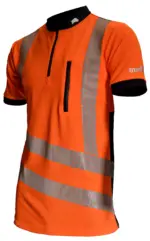 Treehog Polo Short Sleeve Shirt - Hi-Vis Orange