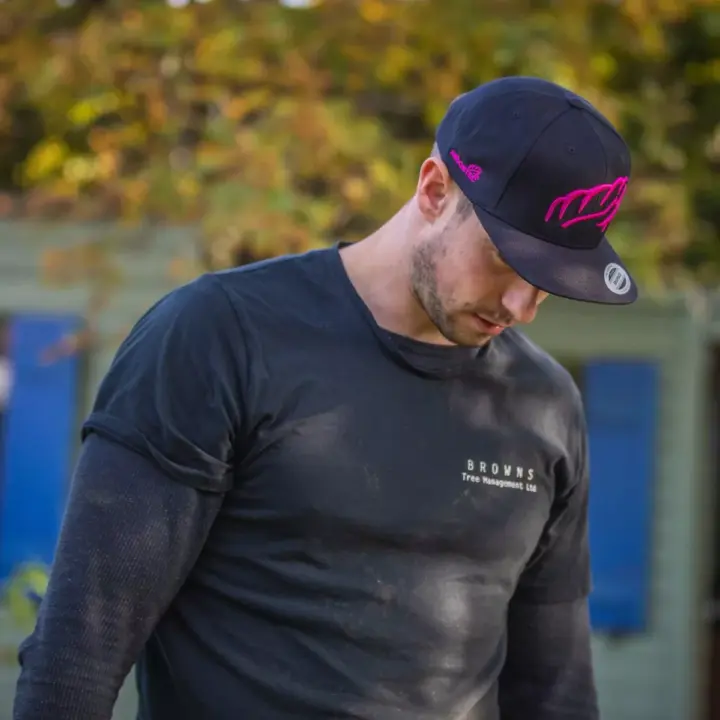 Arbortec Black/Pink Baseball Cap 3 Arbortec Black/Pink Baseball Cap
