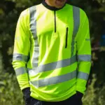 Treehog Polo Long Sleeve Shirt - Hi-Vis Yellow