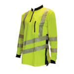 Treehog Polo Long Sleeve Shirt - Hi-Vis Yellow