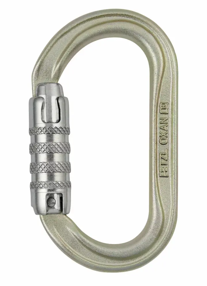 Petzl OXAN Steel Oval Triact Lock Karabiner 1 Petzl OXAN Steel Oval Triact Lock Karabiner