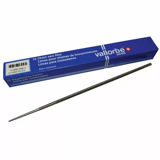 Vallorbe 3/16" (4.8mm) Round Chain File