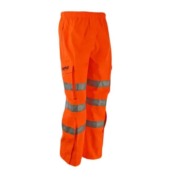 Harkie Hi-Vis Orange Waterproof Overtrousers-16874