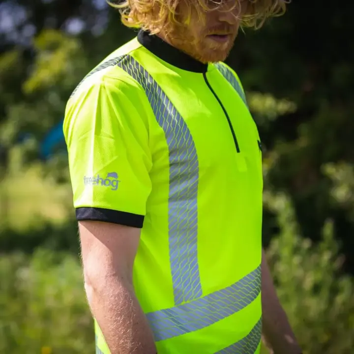 Treehog Polo Short Sleeve Shirt - Hi-Vis Yellow