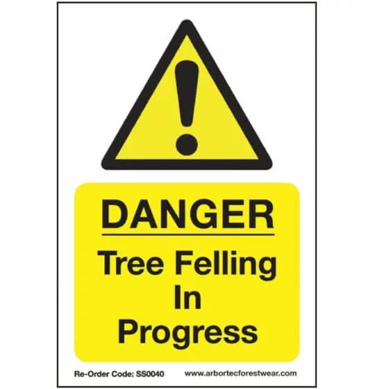 Arbortec 'Danger Tree Felling In Progress' Corex Safety Sign
