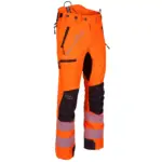 Arbortec Breatheflex Pro Hi-Vis Orange Chainsaw Trousers - Type A - Class 1