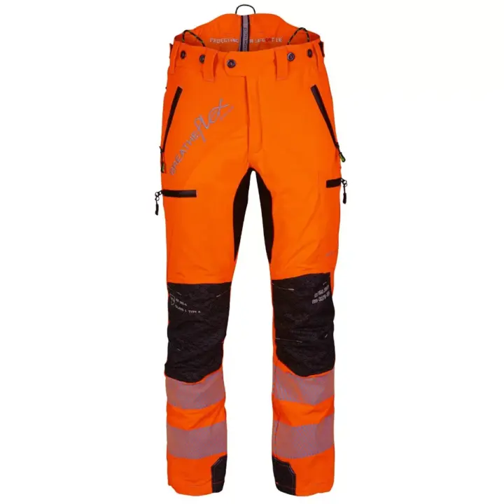 Arbortec Breatheflex Pro Hi-Vis Orange Chainsaw Trousers - Type A - Class 1 3 Arbortec Breatheflex Pro Hi-Vis Orange Chainsaw Trousers - Type A - Class 1