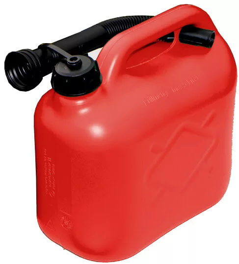 Red Fuel Can With Spout - 5L