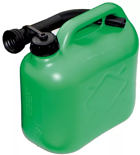 Green Fuel Can With Spout - 5L