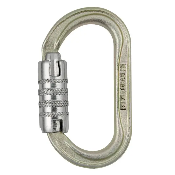 Petzl OXAN Steel Oval Triact Lock Karabiner (M72ATLA) 1 Petzl OXAN Steel Oval Triact Lock Karabiner (M72ATLA)