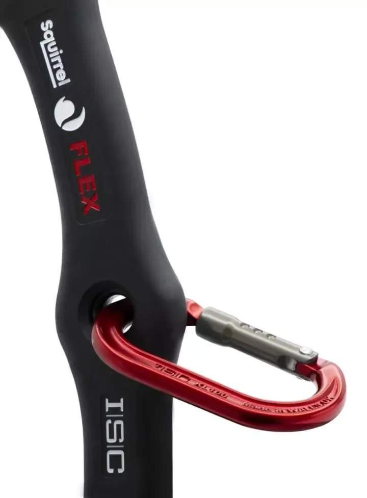 ISC Squirrel FLEX Tether With Accessory Karabiner 2 ISC Squirrel FLEX Tether With Accessory Karabiner