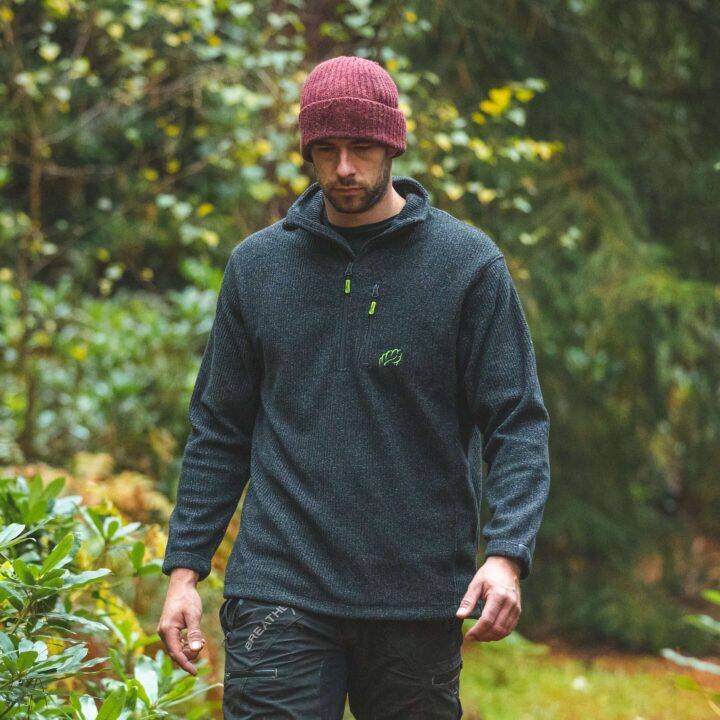 Arbortec Wolf Half Zip Warm Grey Sweater 2 Arbortec Wolf Half Zip Warm Grey Sweater