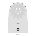 Oregon 15" VersaCut™ .325" 1.5mm Guide Bar - 158VXLGK095