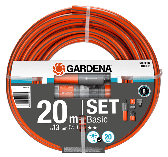Gardena Basic Hose Set 13mm (1/2") - 20 m