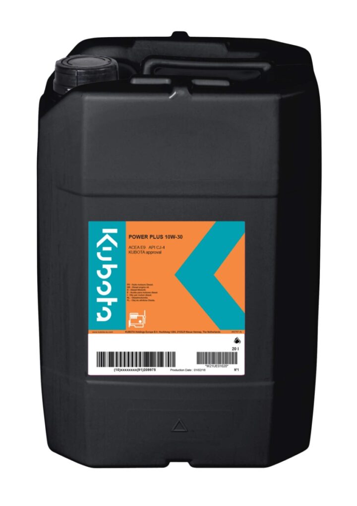 Kubota Power Plus 10W-30 Engine Oil - 20L 1 Kubota Power Plus 10W-30 Engine Oil - 20L